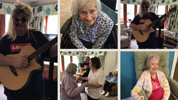 Pop concert at Scone care home
